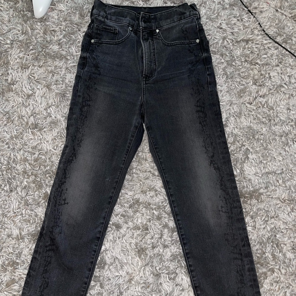 Express denim slim ankle super high rise size 00R jeans for women used gently